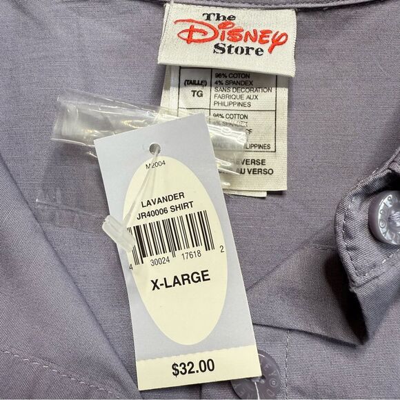 The Disney Store Minnie Mouse Button Down Shirt Disneyland Vacation Women’s XL - Picture 10 of 14